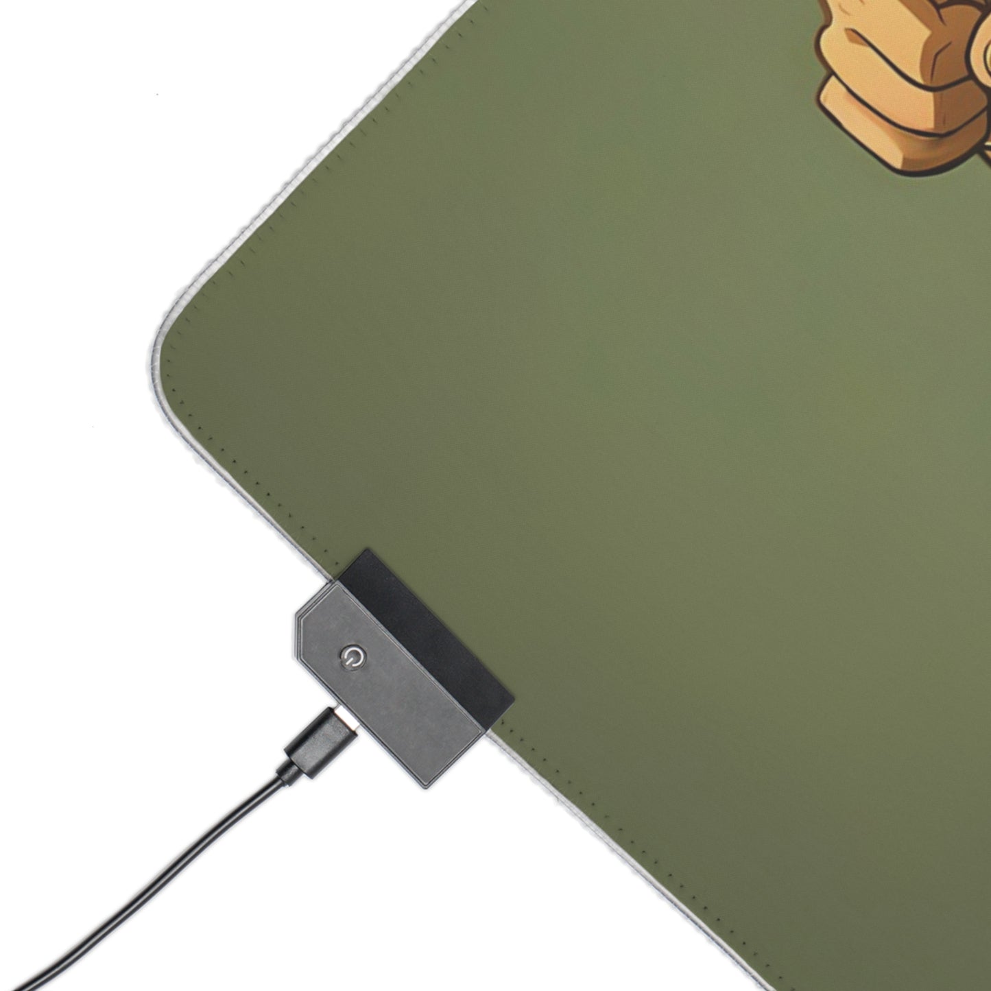LED Gaming Mouse Pad — Commanding Anime Scout Design RGB Desk Mat