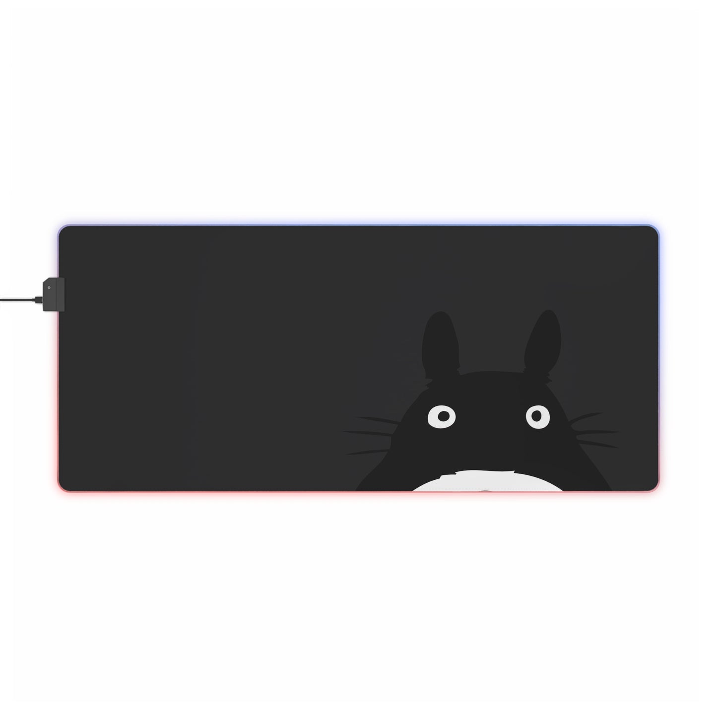 Totoro LED Gaming Mouse Pad — RGB Large Desk Mat with Cute Studio Ghibli Character