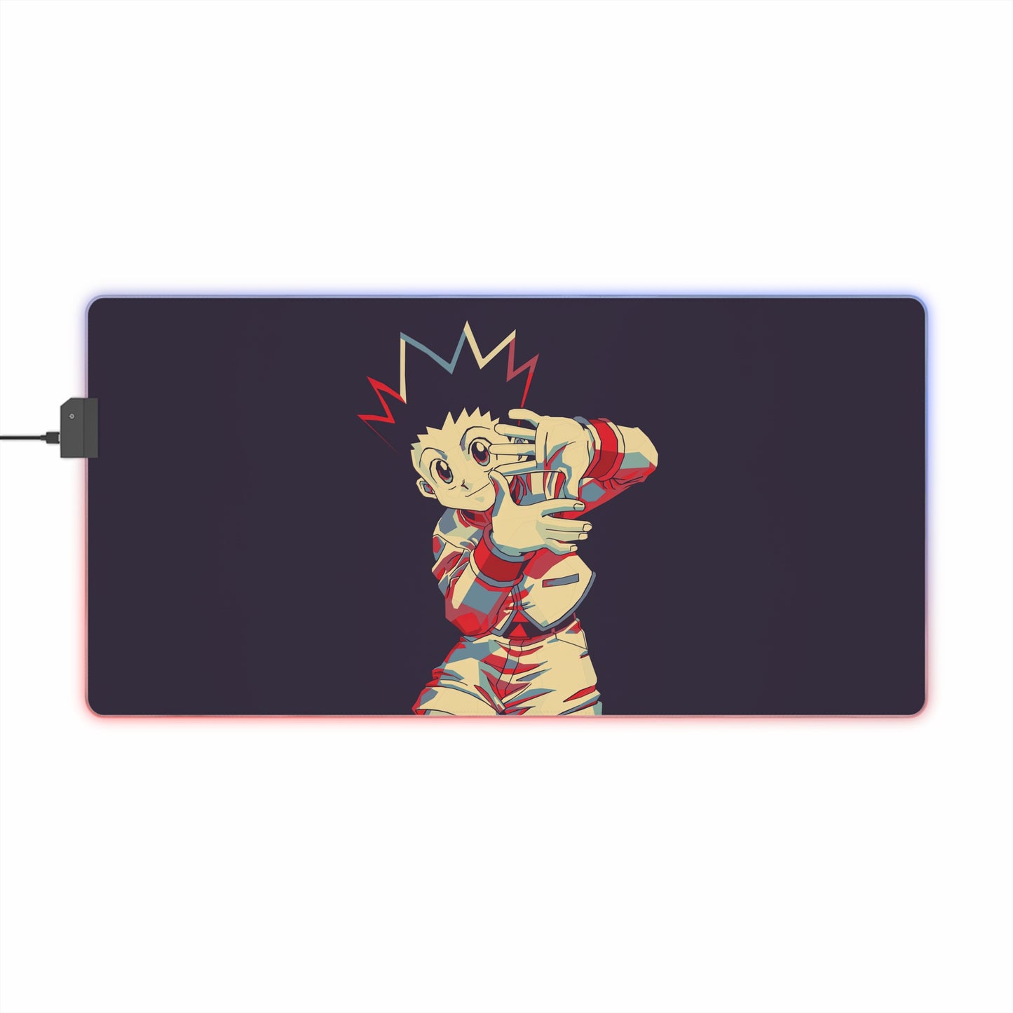 LED Gaming Mouse Pad — Anime Character RGB Desk Pad (Stylish Gamer Wrist Support)