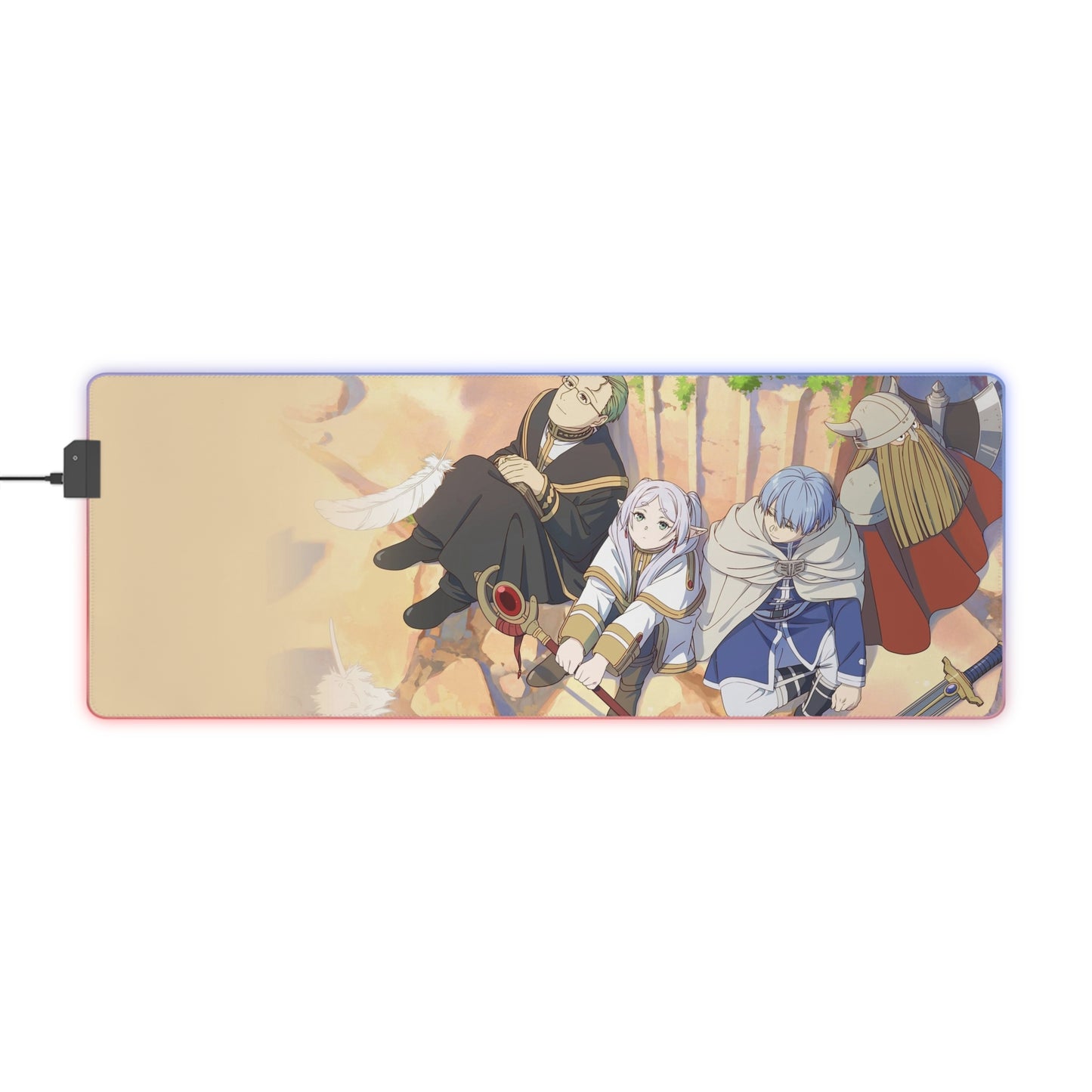 LED Gaming Mouse Pad — Anime Adventure RGB Desk Mat