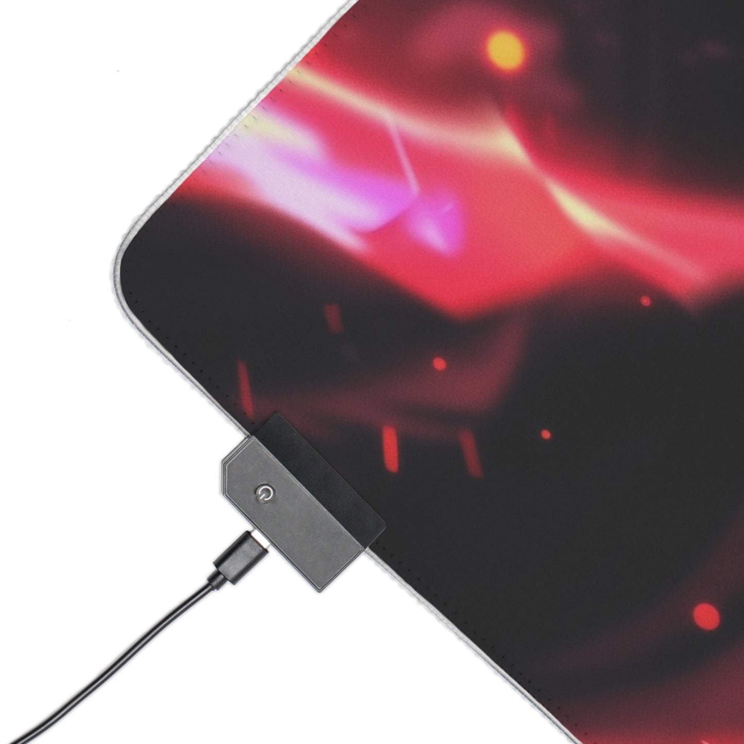 LED Gaming Mouse Pad — Neon Demon Girl Anime RGB Desk Mat