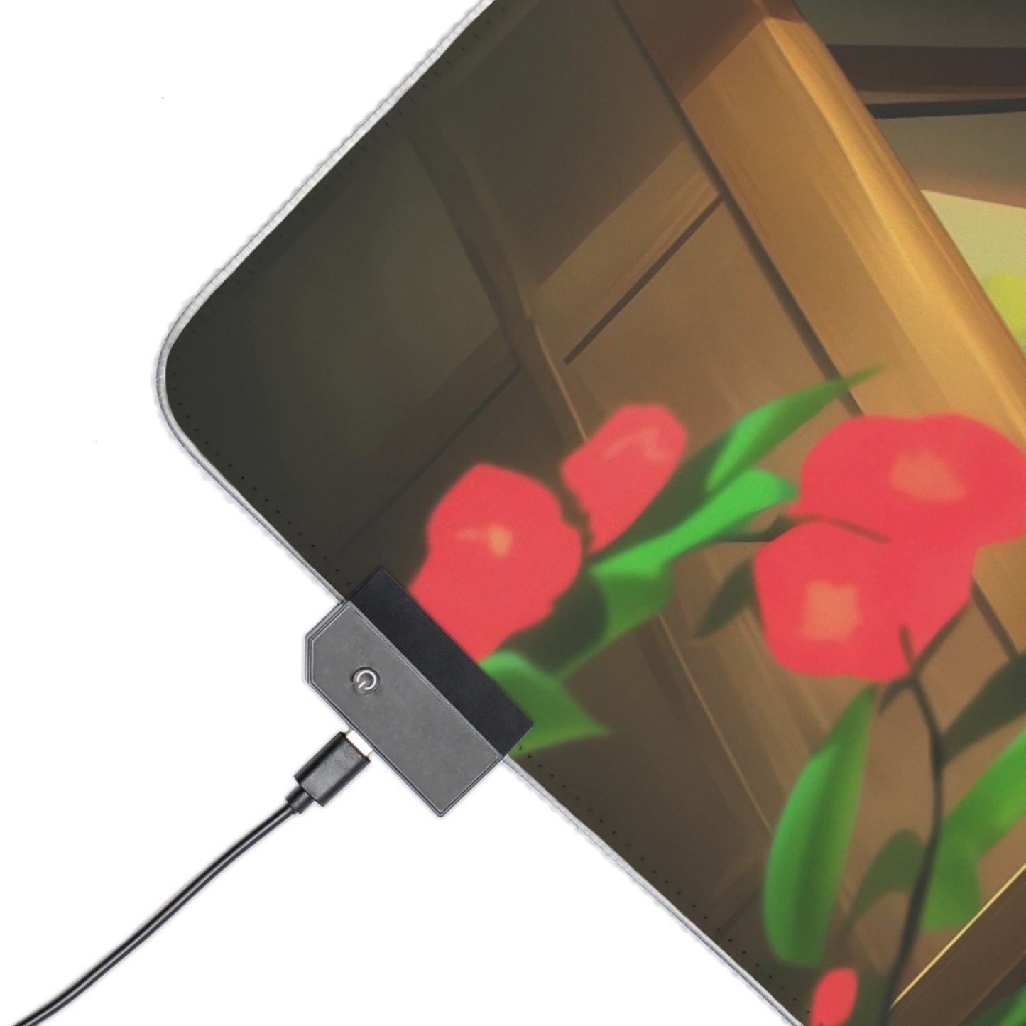 LED Gaming Mouse Pad – Anime Scenic RGB Desk Mat