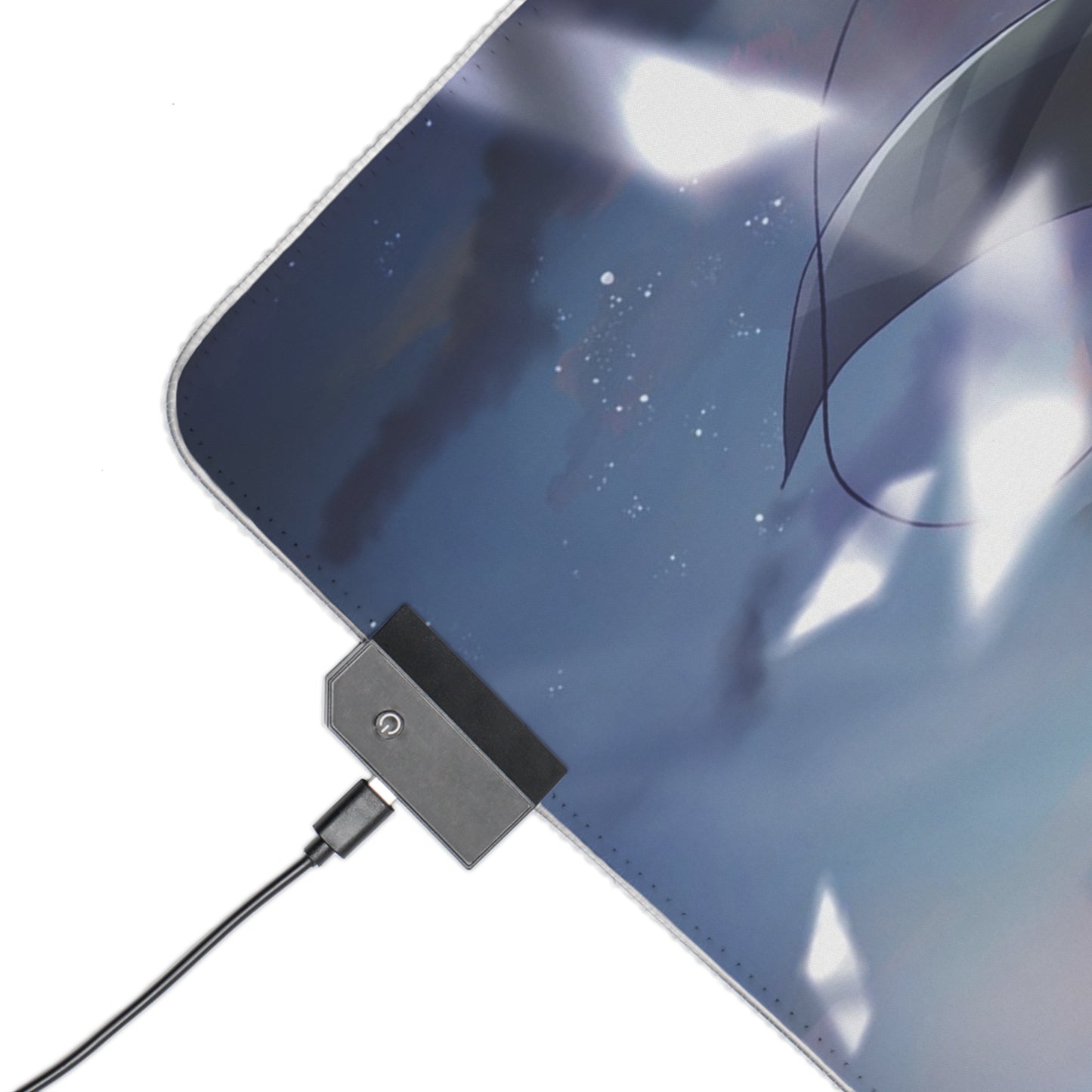 LED Gaming Mouse Pad — Anime Attack on Titan Dual Character RGB Desk Mat