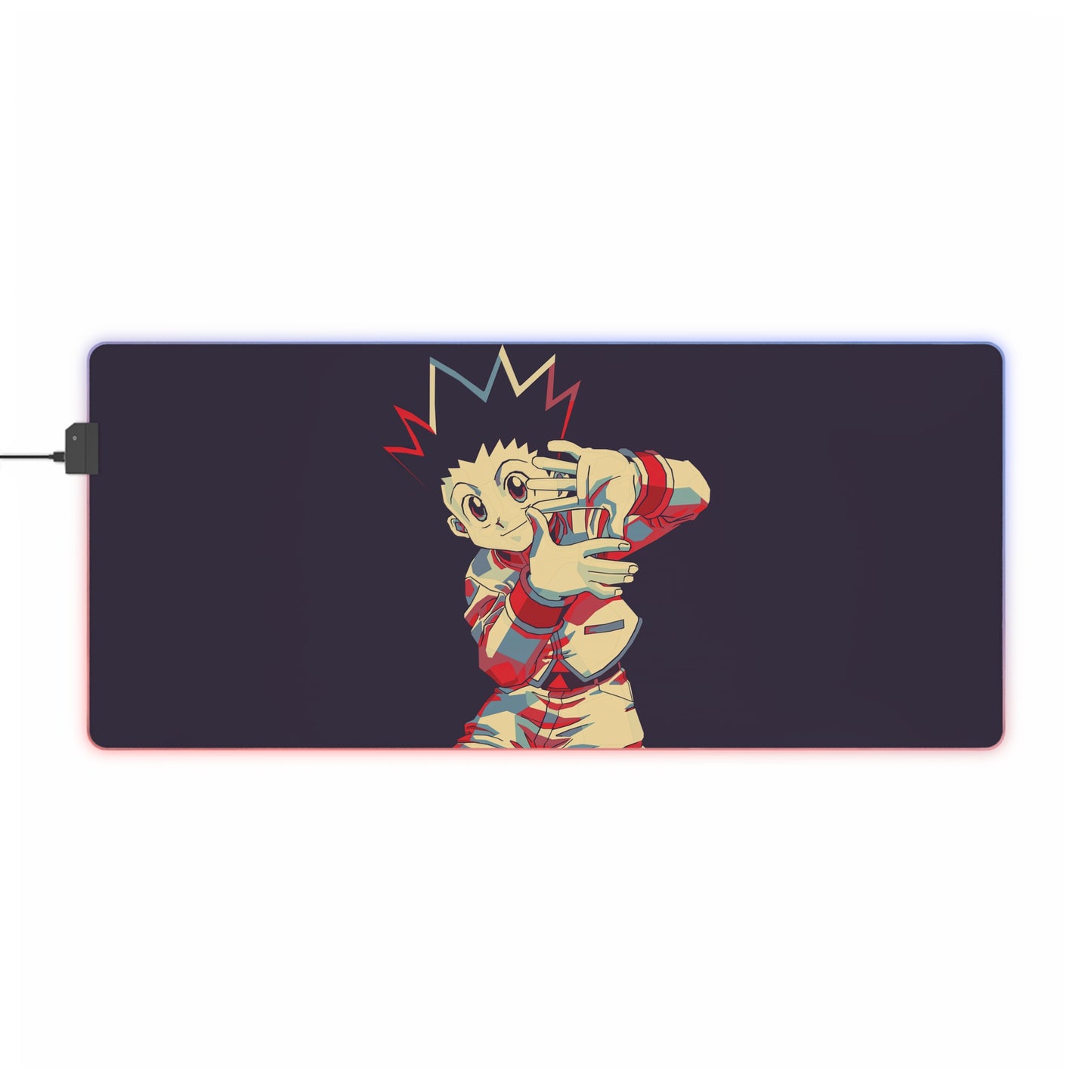 LED Gaming Mouse Pad — Anime Character RGB Desk Pad (Stylish Gamer Wrist Support)
