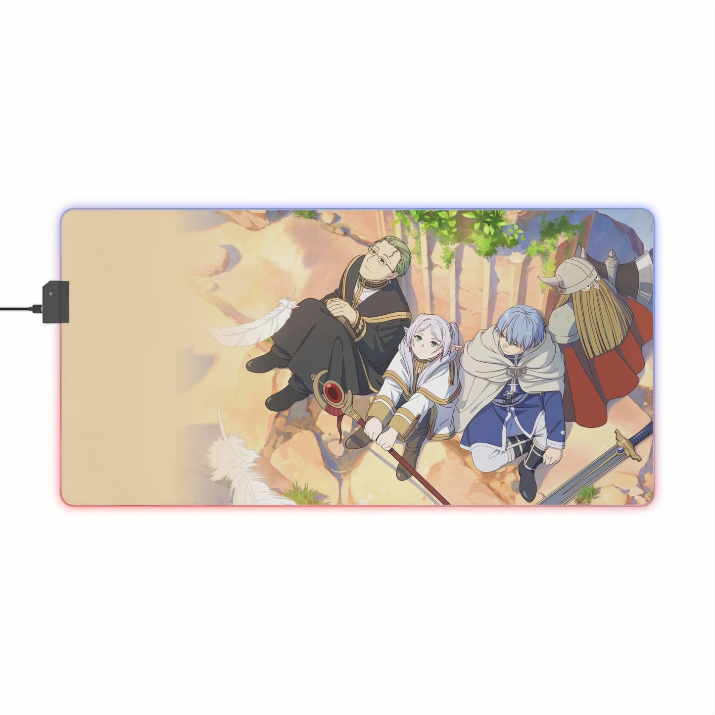 LED Gaming Mouse Pad — Anime Adventure RGB Desk Mat