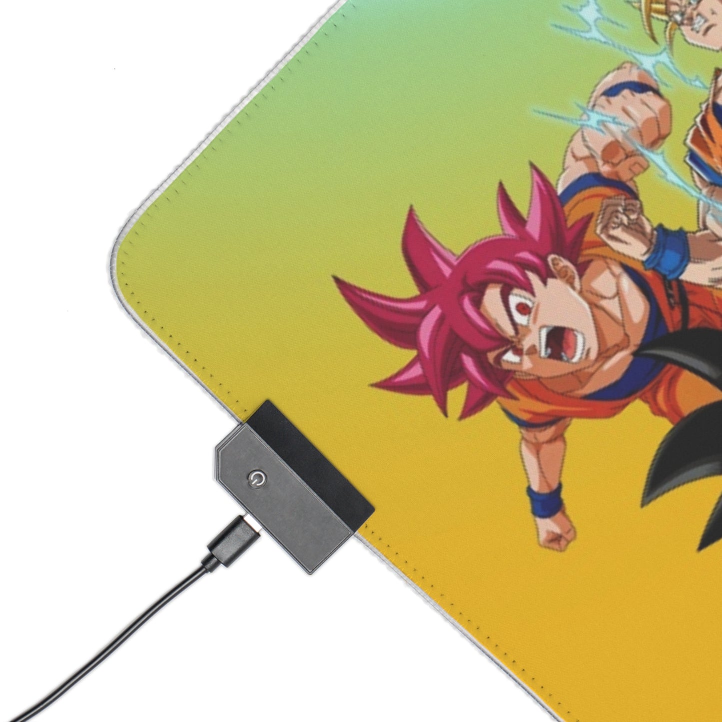 LED Gaming Mouse Pad — Anime Warrior Team RGB Desk Mat