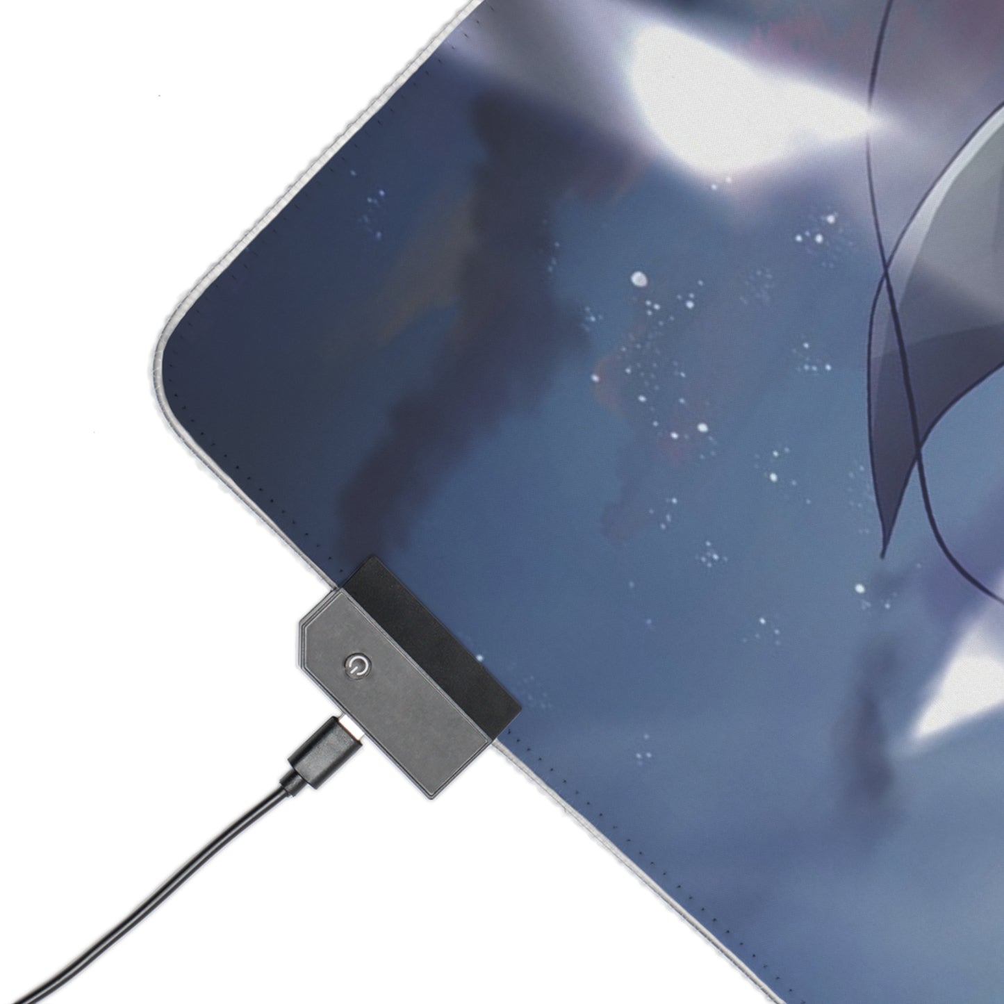 LED Gaming Mouse Pad — Anime Attack on Titan Dual Character RGB Desk Mat
