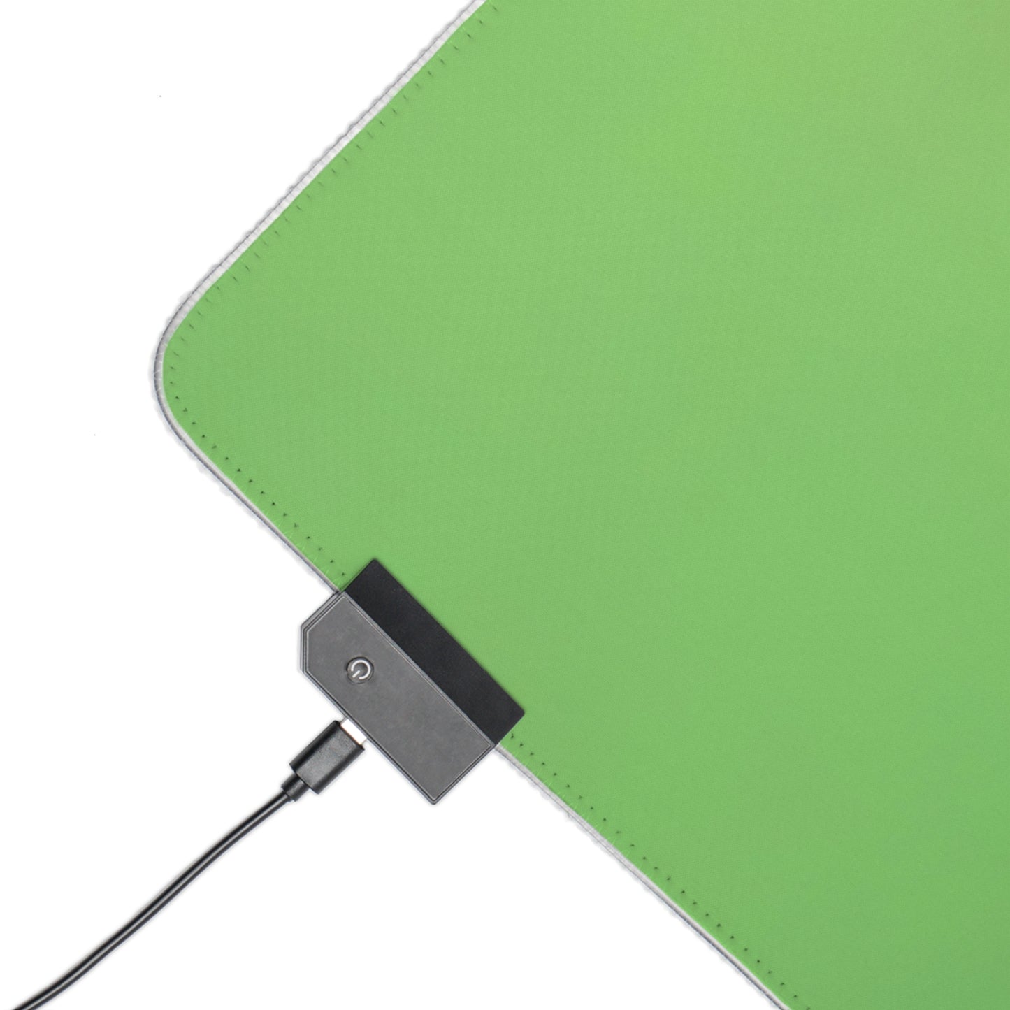 LED Gaming Mouse Pad — Color Split Anime Design (Relaxed Hero)