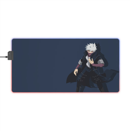 LED Gaming Mouse Pad — Anime Shadow Warrior RGB Desk Mat