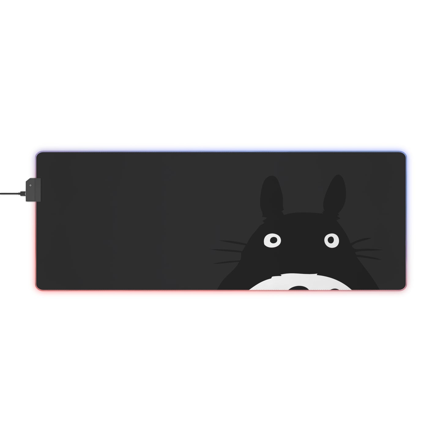 Totoro LED Gaming Mouse Pad — RGB Large Desk Mat with Cute Studio Ghibli Character