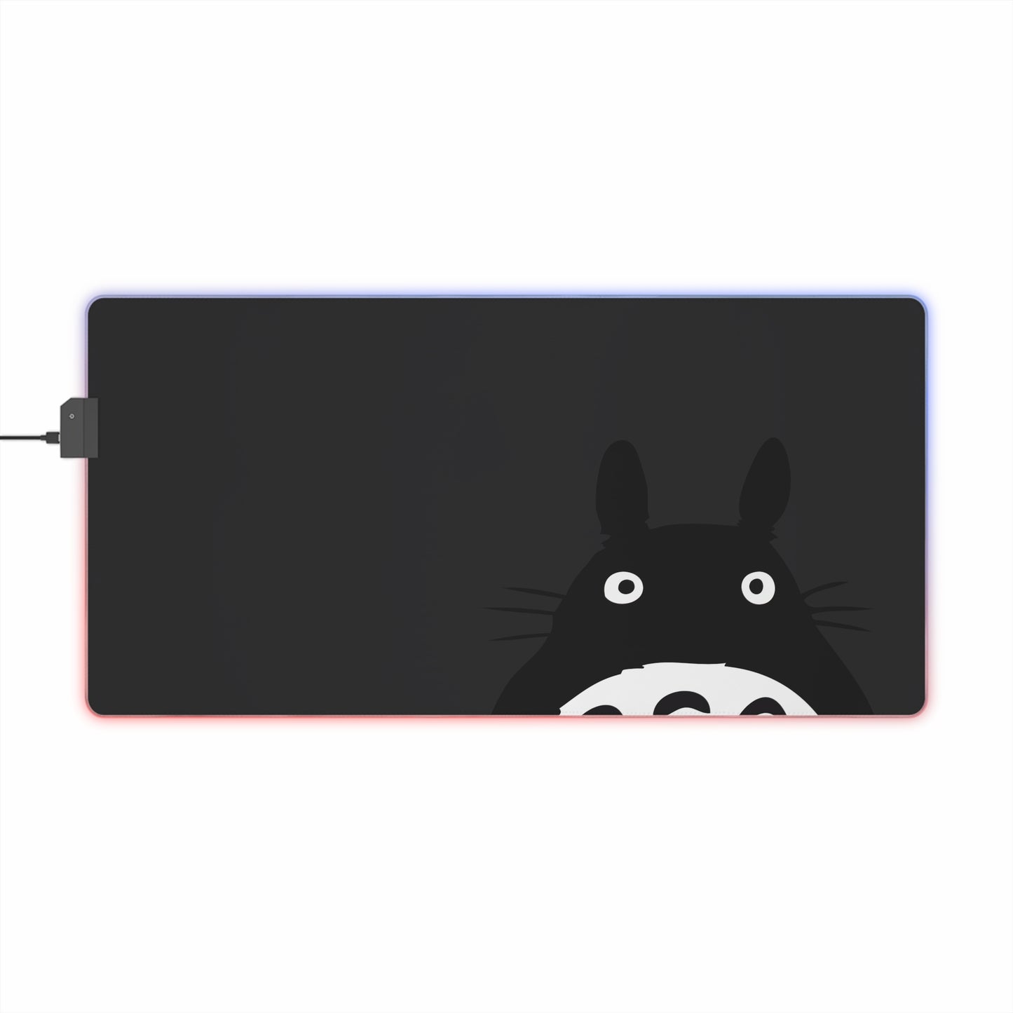 Totoro LED Gaming Mouse Pad — RGB Large Desk Mat with Cute Studio Ghibli Character