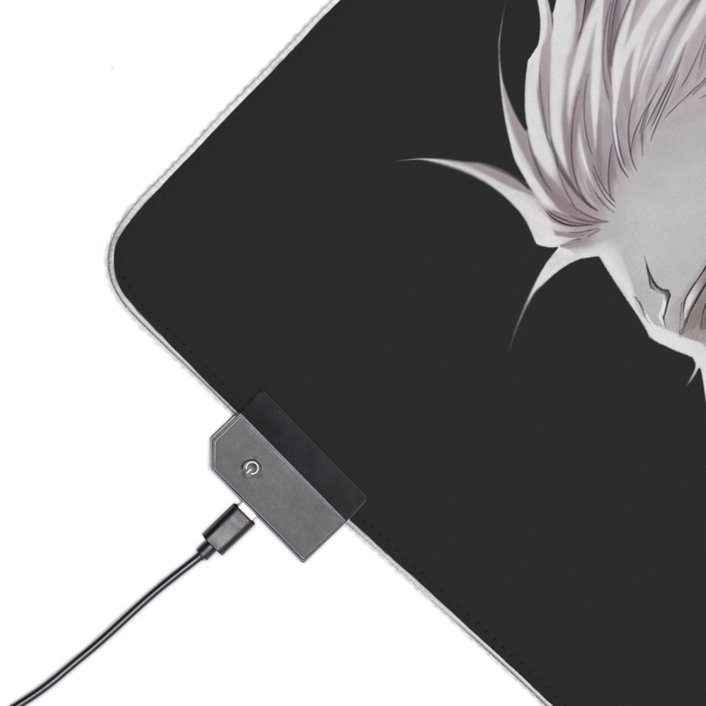 LED Gaming Mouse Pad — Dual Anime Villain & Hero RGB Desk Mat