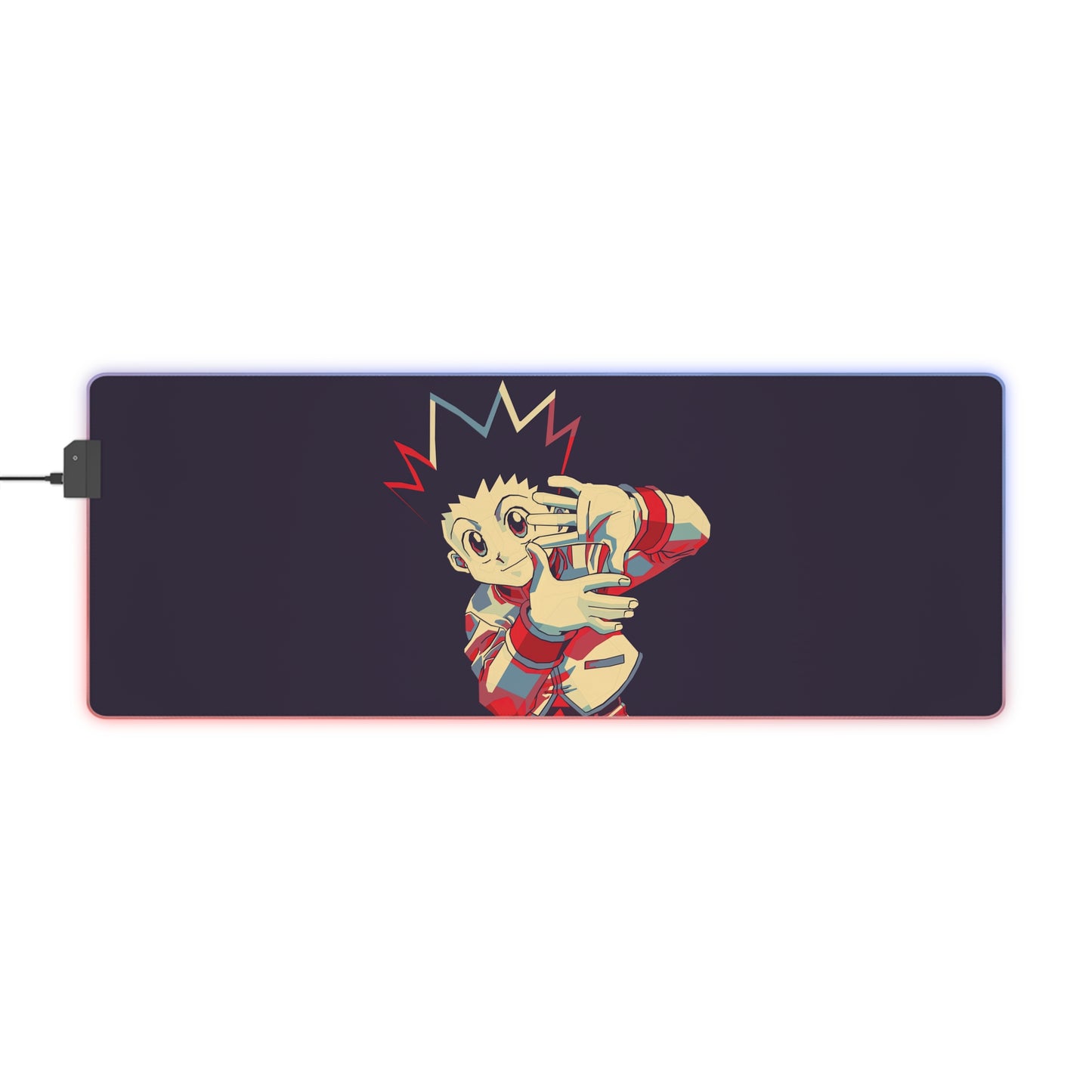 LED Gaming Mouse Pad — Anime Character RGB Desk Pad (Stylish Gamer Wrist Support)