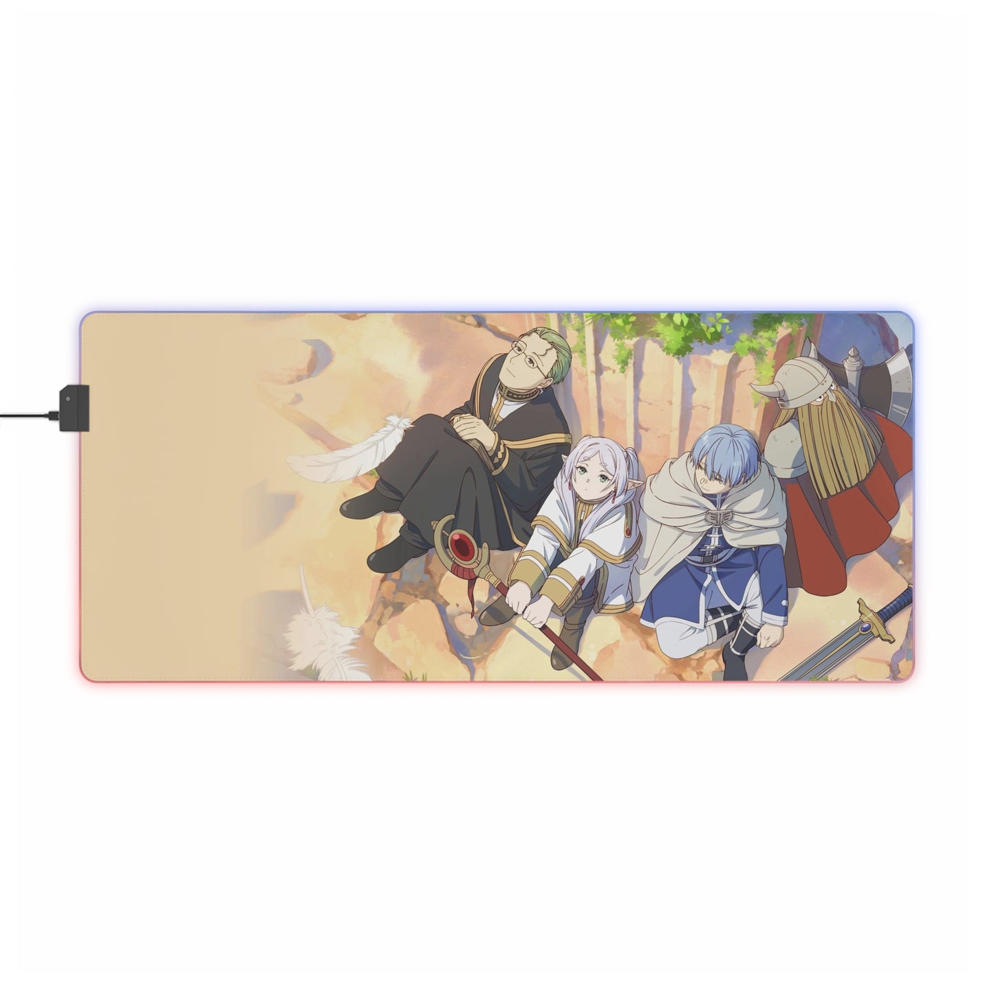 LED Gaming Mouse Pad — Anime Adventure RGB Desk Mat