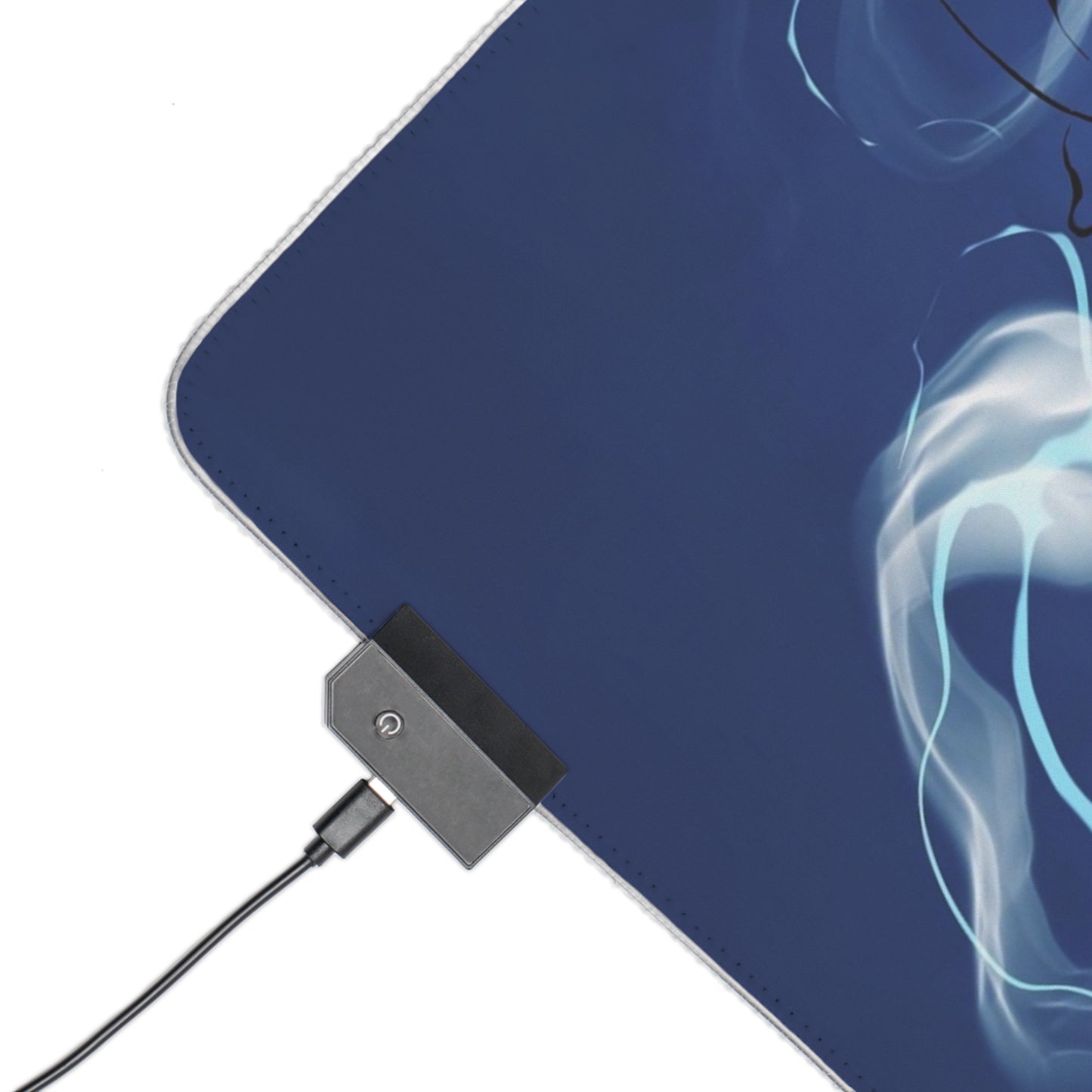 LED Gaming Mouse Pad — Dark Anime Spirit RGB Desk Mat