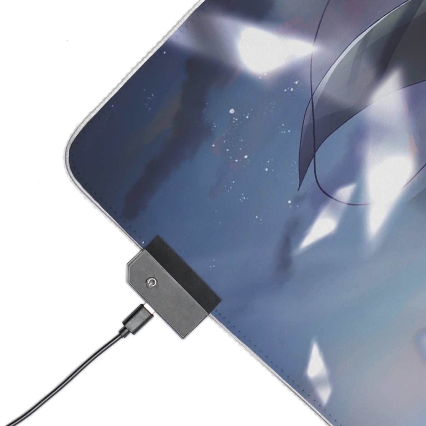 LED Gaming Mouse Pad — Anime Attack on Titan Dual Character RGB Desk Mat