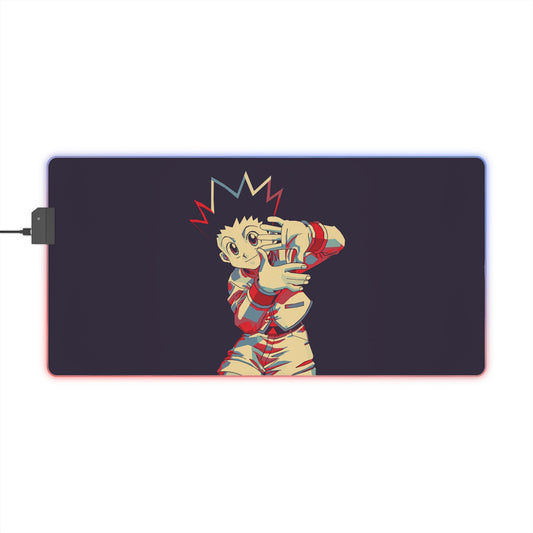 LED Gaming Mouse Pad — Anime Character RGB Desk Pad (Stylish Gamer Wrist Support)