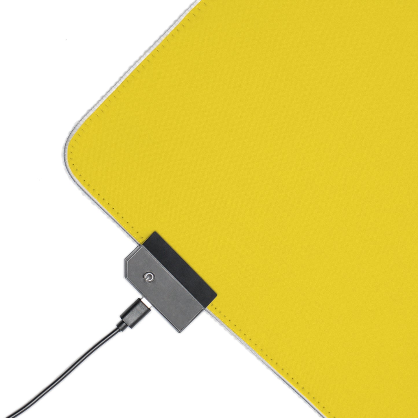 Anime Yellow Samurai LED Gaming Mouse Pad — RGB Extended Desk Mat