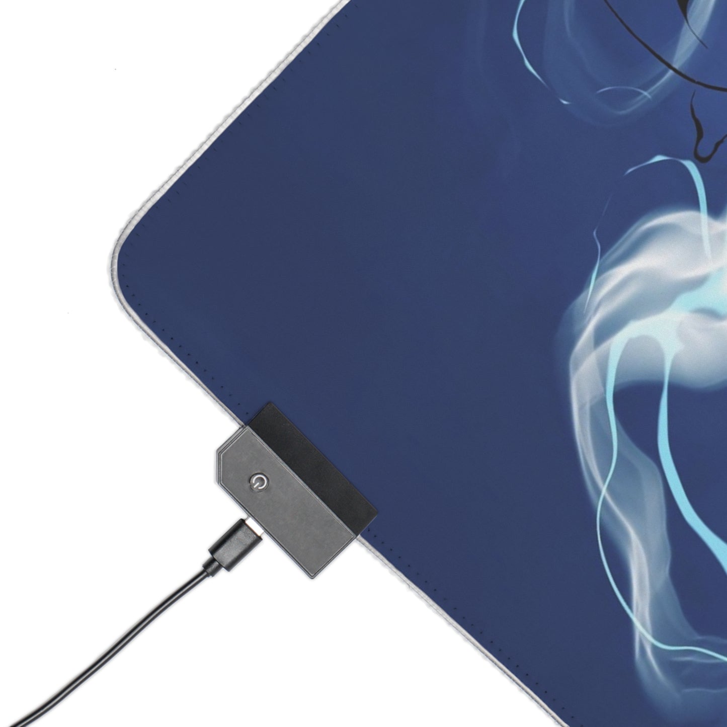 LED Gaming Mouse Pad — Dark Anime Spirit RGB Desk Mat