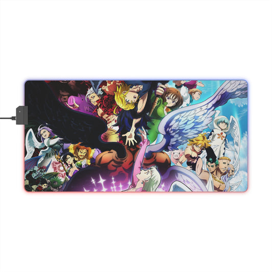 LED Seven Deadly Sins Gaming Mouse Pad