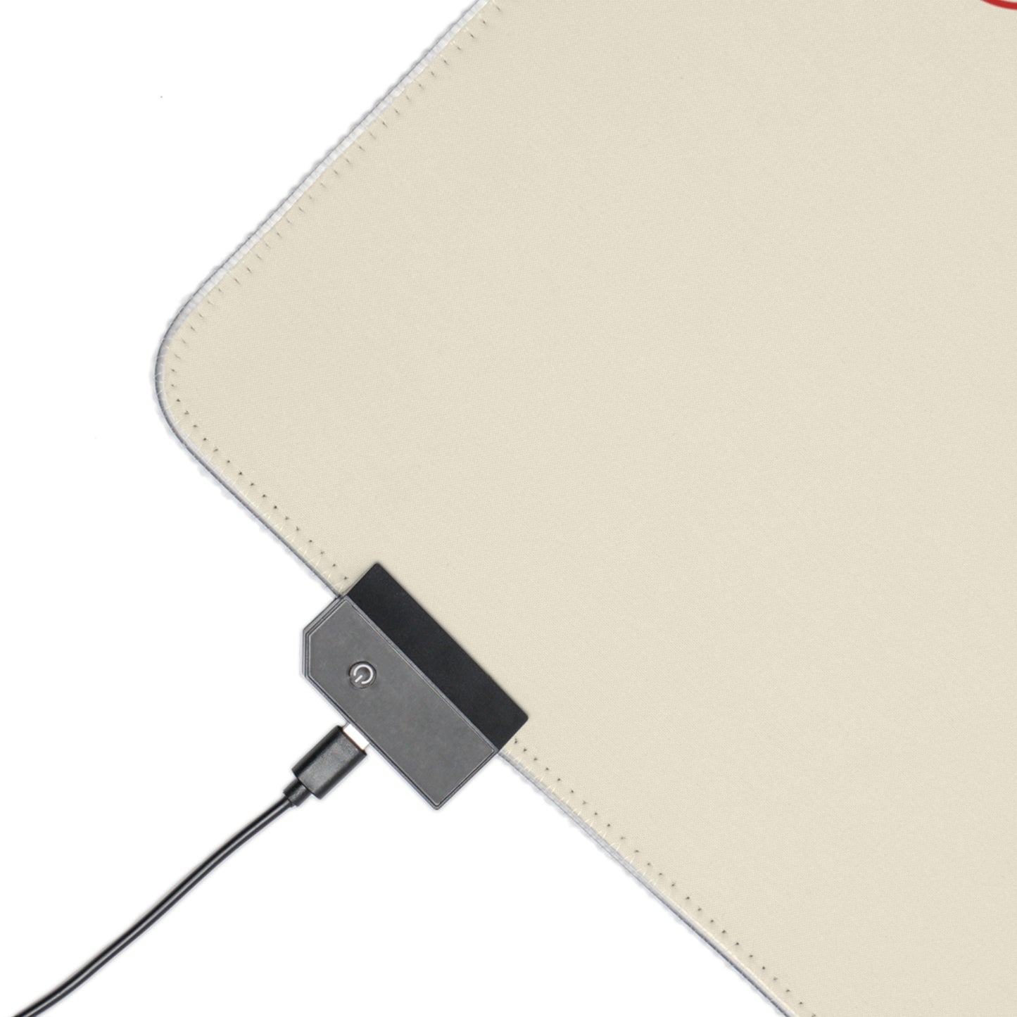 LED Gaming Mouse Pad — Anime Sports 'Just Do It' Design with RGB Lighting